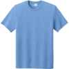 Custom Port & Co Tri-Blend Tee. Carolina Blue Heather