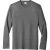 Custom Port & Co Tri-Blend Long Sleeve Tee. Graphite Gray Heather