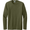 Custom Port & Co Tri-Blend Long Sleeve Tee. Military Green Heather