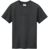 Custom Port & Co Youth Tri-Blend Tee Black Heather