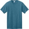 Custom Port & Co CVC Tee Mountain Blue Heather