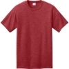 Custom Port & Co CVC Tee Team Cardinal Red Heather