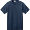 Custom Port & Co CVC Tee Team Navy Blue Heather