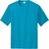 Custom Port & Co Performance Tee. Neon Blue
