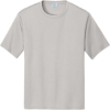 Custom Port & Co Performance Tee. Silver
