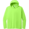 Custom Port & Co Performance Pullover Hooded Tee Neon Green