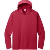 Custom Port & Co Performance Pullover Hooded Tee Red