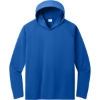 Custom Port & Co Performance Pullover Hooded Tee True Royal Blue