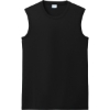 Custom Port & Co Performance Sleeveless Tee Jet Black