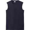 Custom Port & Co Performance Sleeveless Tee True Navy Blue