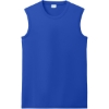 Custom Port & Co Performance Sleeveless Tee True Royal Blue