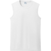 Custom Port & Co Performance Sleeveless Tee White