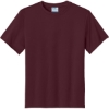 Custom Port & Co Youth Performance Tee. Athletic Maroon Red