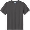 Custom Port & Co Youth Performance Tee. Charcoal Gray