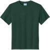 Custom Port & Co Youth Performance Tee. Dark Green