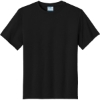 Custom Port & Co Youth Performance Tee. Jet Black
