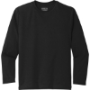 Custom Port & Co Youth Long Sleeve Performance Tee Jet Black