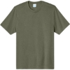 Custom Port & Co Heather Performance Tee Olive Drab Green Heather