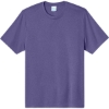 Custom Port & Co Heather Performance Tee Team Purple Heather
