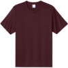 Custom Port & Co Heather Performance Tee Vintage Athletic Maroon Red