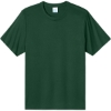 Custom Port & Co Heather Performance Tee Vintage Forest Green
