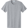 Custom Port & Co Easy Cotton Tee Athletic Heather Gray