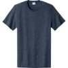 Custom Port & Co Easy Cotton Tee Heather Navy Blue