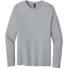 Custom Port & Co Easy Cotton Long Sleeve Tee Athletic Heather Gray