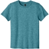Custom Port & Co Youth Easy Cotton Tee Vivid Teal Heather Green