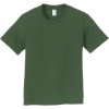 Custom Port & Co Youth Fan Favorite Tee. Olive Green