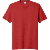 Custom Port & Co Fan Favorite Blend Tee. Brt Red Hthr