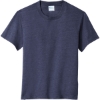 Custom Port & Co Youth Fan Favorite Blend Tee. Team Navy Blue Heather
