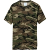 Custom Port & Co Core Cotton Camo Tee. Military Camo Green/Brown