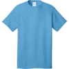 Custom Port & Co Core Cotton DTG Tee Aquatic Blue