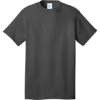 Custom Port & Co Core Cotton DTG Tee Charcoal Gray