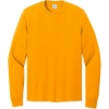 Custom Port & Co Long Sleeve Core Cotton Tee. Gold