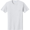 Custom Port & Co Core Cotton Pocket Tee. Ash
