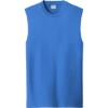 Custom Port & Co Core Cotton Sleeveless Tee. Royal