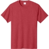 Custom Port & Co Tall Core Cotton Tee Heather Red