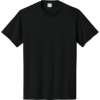 Custom Port & Co Tall Core Cotton Tee Jet Black