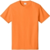 Custom Port & Co Tall Core Cotton Tee Neon Orange