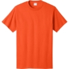 Custom Port & Co Tall Core Cotton Tee Orange