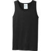 Custom Port & Co Core Cotton Tank Top. Jet Black
