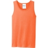 Custom Port & Co Core Cotton Tank Top. Neon Orange