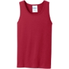 Custom Port & Co Core Cotton Tank Top. Red