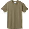 Custom Port & Co Youth Core Cotton Tee. Coyote Brown
