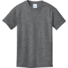 Custom Port & Co Youth Core Cotton Tee. Graphite Heather Gray