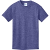 Custom Port & Co Youth Core Cotton Tee. Heather Purple