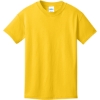 Custom Port & Co Youth Core Cotton Tee. Lemon Yellow
