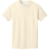 Custom Port & Co Youth Core Cotton Tee. Natural Beige